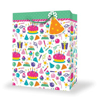 Millbrook Studios Small Birthday Gift Bags, None, 12 Pack (47409)-4.5" x 2.5" x 5.75"