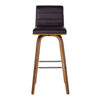 Armen Living Vienna 30" Bar-Height Bar Stool - Brown-Bar Stool for Kitchen