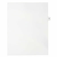 Mark Maker Legal Exhibit Index Tab White Single Tabs, 1/15th Cut, Letter Size, No Holes, Letter E, 25 Pack-White Single Tabs, 1/15th Cut