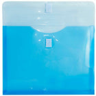 JAM Paper Plastic Expansion Envelopes with Hook & Loop Closure Letter Booklet - 9 5/8" x 11 5/8" - Blue - 120 Pack-Quantity: 120 per pack