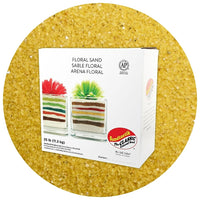 Sandtastik Floral Coloured Sand, 25 lb (11.3 kg) Box, Banana-Coarse grain with natural sparkle throughout