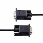 StarTech RS232 3m Serial Null Modem Cable - Black-Molded PVC connectors with strain reliefs and PVC cable jacket prevent damage due to bends