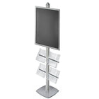 Azar Displays Sky Tower Brochure Holder (300292-SLV)-Brochure Holder