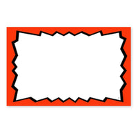 Blank Show Card, Red Boarder, 5.5" H x 7" H, 100 Pack-Card stock