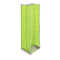 Azar Displays Pegboard Floor Display H-Spinner, 60" x 16", Green (700430-GRE)-Green plastic