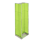 Azar Displays – Présentoir de plancher en H à panneaux perforés, 60 x 16 po, vert (700430-GRE)-En plastique vert