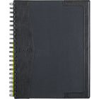 Cambridge City Vinyl Notebooks, 11" x 7-7/8", Black, 200 Pages-Twin-wire binding