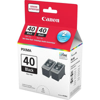 Canon PG-40 Black Ink Cartridges, Twin Pack-Quality Canon inkjet print cartridges deliver rich clear black ink