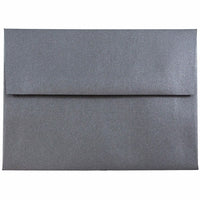 JAM Paper A6 Invitation Envelopes, 4.75 x 6.5, Stardream Metallic Anthracite Black, 250 Pack (GCST656H)-Anthracite stardream metallic envelope