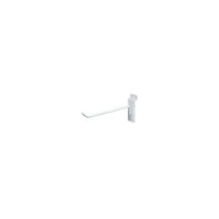 Can-Bramar Slatwall Standard Duty Wire Hook With Notch Attachment, 10" x 1/4", White, 100 Pack-10" x 1/4" slatwall standard duty wire hook with notch attachment