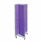 Azar Displays Pegboard Floor Display Pinwheel Spinner, 60" x 16", Purple (700421-PUR)-Made from pegboard