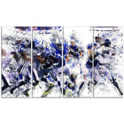 Designart Football Running Back to Score Canvas Print, (PT2506-271)-Print