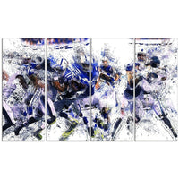 Designart Football Running Back to Score Canvas Print, (PT2506-271)-Print