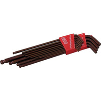 Gray Tools 13 Piece SAE, Extra Long Arm Ball S2 Hex Key Set, .050"-3/8"-Contains Sizes: .050", 1/16", 5/64", 3/32", 7/64", 1/8", 9/64", 5/32", 3/16", 7/32", 1/4", 5/16", 3/8".