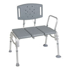 Drive Medical Heavy Duty Bariatric Plastic Seat Transfer Bench-Grey, Aluminum