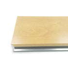 Urbann Y55 Lectern With Wheels - Natural Wood, Aluminum Grey-Overall Dimensions: 610 mm X 510 mm X 1143 mm (24" X 20" X 45")