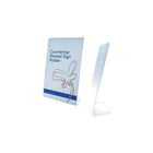 Wamaco Slanted Acrylic Sign Holders, 8-1/2" W x 11" H, 5 Pack-8-1/2" W x 11" H Acrylic slanted sign holder