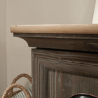 Sauder 435766 Sonnet Springs Utility Stand - Pebble Pine-Pebble Pine® finish with Khaki Pine™ accent. 