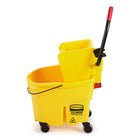 Rubbermaid WaveBrake Mop Bucket/Wringer-High-efficiency, 35qt side-press wringer