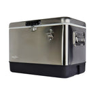 Koolatron - Glacière en acier inoxydable avec ouvre-bouteille - 51 L-Construction robuste en acier