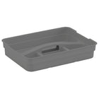 KIS Latchmate+  Carry-All Storage Bin with Organizer Tray, 14L, Clear-Multiple uses in home and the office