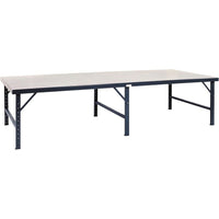 Valleycraft Vari-Tuff Ergonomic Workbenches, 120"W x 28"D, Steel (F87863A7)-120"W x