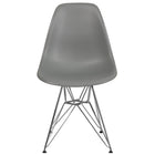 Flash Furniture Elon Series Plastic Chair with Chrome Base - Moss Grey-Accent Side Chair