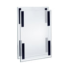 Azar Acrylic Back Sign - 11" W x 17" H - Clear - 2 Pack-Sold in Packs of: 2