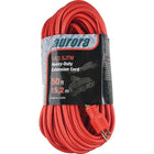 Aurora Tools Outdoor Vinyl Triple Tap Extension Cords, Heavy-Duty, 50'-Designed for industrial and contractor use