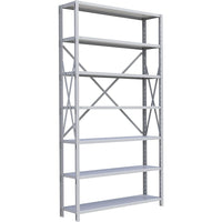 Metalware RK301 Boltless Shelving Unit, 7-Shelves, 48" x 24" x 88", Light Grey-Adjustable shelving system that provides high strength, yet economical storage capacity for your needs