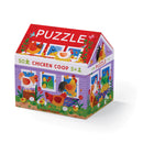 Crocodile Creek Chicken Coop House Puzzle - 50 Pieces-Puzzle pieces are made of strong, high-quality board that will not tear or break. Printed with soy-based inks.
