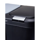 Step N' Sort Dual Trash and Recycling Bin - 40 L - Black-Dimensions: 17" L x 13" W x 21" H