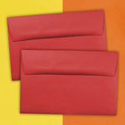 JAM Paper A9 Invitation Envelopes, 5.75 x 8.75, Brite Hue Red Recycled, 1000 Pack (14257B)-Closure: Gum