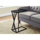 Monarch Specialties 3247 Accent Table - 25"H/Black/Black Metal-Product dimensions: 25.25"H x 10.25"L x 18.25"W