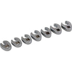 Gray Tools 7 Piece 3/8" Drive SAE, Mirror Chrome Flare Nut, Crow foot Wrench Set, 3/8"-3/4"-Contains Sizes: 3/8", 7/16", 1/2", 9/16", 5/8", 11/16", 3/4".