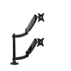 Fellowes Platinum Series Dual Stacking Monitor Arm with USB Ports (8043401)-Made of aluminum