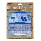 Russbe Reusable Snack and Sandwich Bags - 2 Snack Bags and 2 Sandwich Bags-Blueberry design