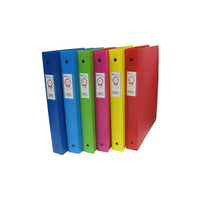 Filemode Designer Series Poly Binder, Assorted, 1" Ring, 8 Pack-Colour: Asstorted colours