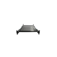 StarTech 2U Adjustable Mounting Depth Vented Sliding Rack Mount Shelf, 50lbs / 22.7kg-Ventilated shelf design improves air flow and helps lower temperatures in the rack