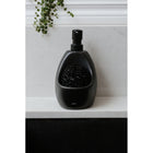 Umbra Joey Ceramic Soap Pump Scrubby, Black (330750-040)-4 x 5 x 8" (10.2 x 12.7 x 20.3 cm)