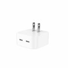 LBT Ultra Fast Mini 35W Dual-port GaN PD Wall Charger (20W+15W) - White-4