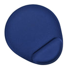 DAC MP-127 “Mini Round” Super-Gel Mouse Pad / Wrist Rest - 9" x 7-3/4" x 1" - Blue-Smooth and breathable luxurious Lycra fabric