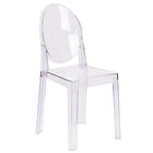 Nicer Furniture Louis XVI Ghost Side Chair - 4 Pack-Transparent Crystal Finish