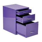 OSP Designs HPBF-512 22" Storage File Cabinet, Purple-Random Keyed Locks