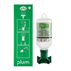 Plum Single Open Mount Pictogram Eyewash Station with 500mL Saline Bottle with Eyecup and Sterile-Highly economical eyewash kit