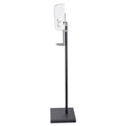 Universal Automatic Hand Sanitizer Dispenser with Stand-Strong free-standing metal stand allows it to be used in high traffic areas