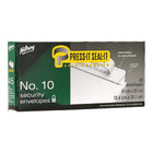 Hilroy Press-It Seal-It Boxed #10 Envelopes - 20 lbs - 4-1/8" x 9-1/2" - White - 45 Pack-Security envelopes