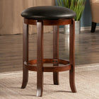 Winsome Wood Walcott 24" Swivel Bar Stools (94164)-Flared out legs