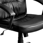 Xtech Calabria Executive Office Chair with Armrests - Black-Its steel frame construction ensures durability