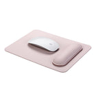 General Supply Goods + Co - Tapis de souris en cuir végétalien avec repose-poignet magnétique  - Rose-Fabrication robuste
